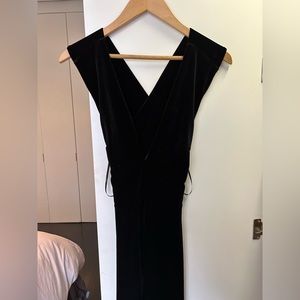 Lulus velvet black jumpsuit size S